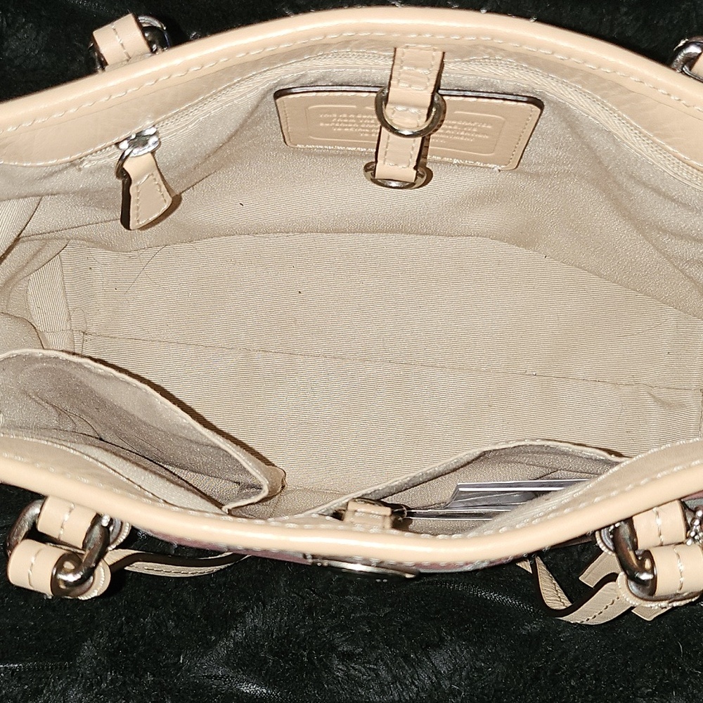 Y2K Vintage Coach Peyton Pink Zebra Print Mini Tote Top Handle - Picture 6 of 16